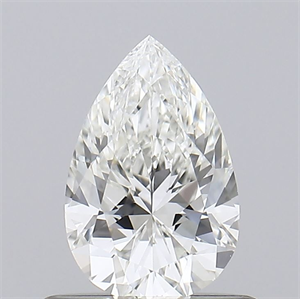Picture of Natural Diamond 0.52 Carats, Pear with  Cut, I Color, VVS1 Clarity and Certified by GIA
