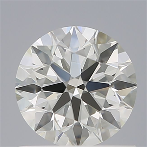 Picture of Natural Diamond 0.90 Carats, Round with Excellent Cut, I Color, IF Clarity and Certified by IGI