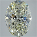 Natural Diamond 5.01 Carats, Oval with  Cut, L Color, SI2 Clarity and Certified by GIA