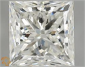 Natural Diamond 0.90 Carats, Princess with  Cut, I Color, VS1 Clarity and Certified by GIA