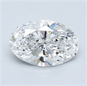 Diamante Natural 1.20 quilates, Ovalado , Color E, claridad VS1 y certificado GIA