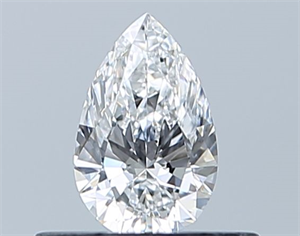 Picture of Natural Diamond 0.30 Carats, Pear with  Cut, E Color, VVS1 Clarity and Certified by GIA