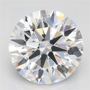 Picture of Lab Grown Diamond 2.05 Carats, Round with Ideal Cut, D Color, IF Clarity and Certified by IGI