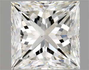 Picture of Natural Diamond 2.00 Carats, Princess with  Cut, H Color, VS2 Clarity and Certified by GIA