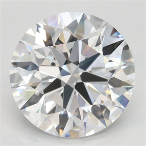 Picture of Lab Grown Diamond 3.97 Carats, Round with Ideal Cut, D Color, VVS1 Clarity and Certified by IGI