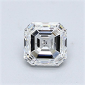 Diamante Natural 1.08 quilates, Asscher , Color E, claridad VS2 y certificado GIA