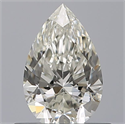 Natural Diamond 0.51 Carats, Pear with  Cut, H Color, VVS1 Clarity and Certified by IGI