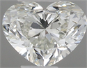 Natural Diamond 0.46 Carats, Heart with  Cut, H Color, VS1 Clarity and Certified by IGI