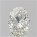Natural Diamond 1.50 Carats, Oval with  Cut, J Color, SI1 Clarity and Certified by GIA