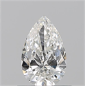 Natural Diamond 0.50 Carats, Pear with  Cut, G Color, VS1 Clarity and Certified by GIA