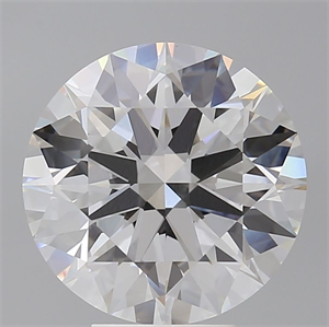 Picture of Lab Grown Diamond 6.10 Carats, Round with Ideal Cut, E Color, VVS2 Clarity and Certified by IGI