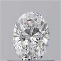 Natural Diamond 0.51 Carats, Oval with  Cut, D Color, VVS1 Clarity and Certified by GIA