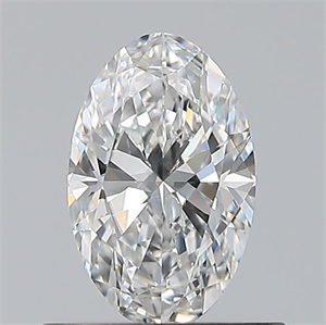Picture of Natural Diamond 0.54 Carats, Oval with  Cut, F Color, VS2 Clarity and Certified by GIA