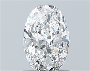 Foto Diamante Natural 0.70 quilates, Ovalado , Color E, claridad SI1 y certificado GIA de
