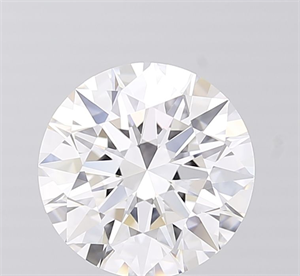 Picture of Lab Grown Diamond 3.05 Carats, Round with Excellent Cut, D Color, IF Clarity and Certified by IGI