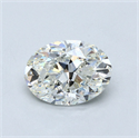 Natural Diamond 2.70 Carats, Oval with  Cut, I Color, VVS2 Clarity and Certified by GIA
