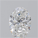 Natural Diamond 1.01 Carats, Oval with  Cut, G Color, SI2 Clarity and Certified by GIA