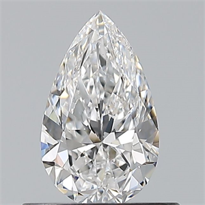 Picture of Natural Diamond 0.52 Carats, Pear with  Cut, E Color, VS1 Clarity and Certified by GIA