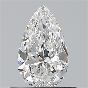 Picture of Natural Diamond 0.52 Carats, Pear with  Cut, E Color, VS1 Clarity and Certified by GIA