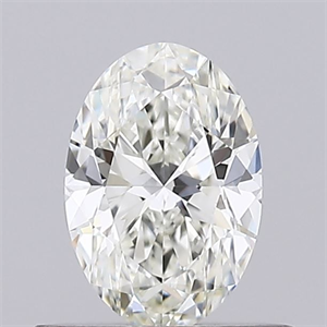 Foto Diamante Natural 0.44 quilates, Ovalado , Color J, claridad VVS2 y certificado GIA de