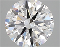 Lab Grown Diamond 2.84 Carats, Round with Excellent Cut, D Color, VS1 Clarity and Certified by GIA