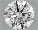 Lab Grown Diamond 1.04 Carats, Round with Excellent Cut, D Color, VVS2 Clarity and Certified by IGI
