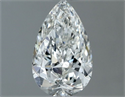 Natural Diamond 0.50 Carats, Pear with  Cut, H Color, SI2 Clarity and Certified by GIA