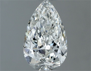 Picture of Natural Diamond 0.50 Carats, Pear with  Cut, H Color, SI2 Clarity and Certified by GIA