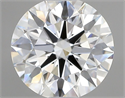 Lab Grown Diamond 1.06 Carats, Round with Ideal Cut, D Color, VVS2 Clarity and Certified by IGI