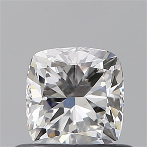 Foto Diamante Natural 0.50 quilates, Del cojín , Color F, claridad VS1 y certificado GIA de