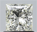 Natural Diamond 0.71 Carats, Princess with  Cut, I Color, VVS2 Clarity and Certified by IGI