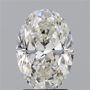 Picture of Natural Diamond 2.51 Carats, Oval with  Cut, H Color, VS2 Clarity and Certified by GIA