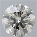Natural Diamond 1.12 Carats, Round with Very Good Cut, K Color, I1 Clarity and Certified by GIA