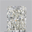 Natural Diamond 0.70 Carats, Radiant with  Cut, J Color, VVS2 Clarity and Certified by GIA