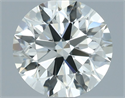 Natural Diamond 1.16 Carats, Round with Excellent Cut, J Color, IF Clarity and Certified by IGI