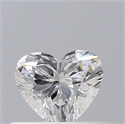 Natural Diamond 0.30 Carats, Heart with  Cut, D Color, VS2 Clarity and Certified by GIA