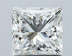 Picture of Natural Diamond 1.05 Carats, Princess with  Cut, I Color, VS2 Clarity and Certified by GIA