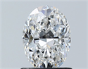 Natural Diamond 1.00 Carats, Oval with  Cut, E Color, VS1 Clarity and Certified by GIA