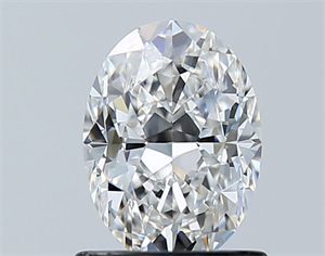 Picture of Natural Diamond 1.00 Carats, Oval with  Cut, E Color, VS1 Clarity and Certified by GIA