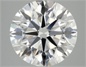 Lab Grown Diamond 3.94 Carats, Round with Excellent Cut, E Color, VVS2 Clarity and Certified by IGI