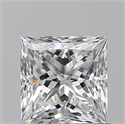 Natural Diamond 0.91 Carats, Princess with  Cut, F Color, VS1 Clarity and Certified by GIA