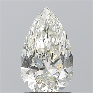 Picture of Natural Diamond 1.20 Carats, Pear with  Cut, J Color, SI2 Clarity and Certified by GIA
