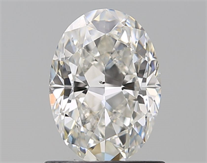 Picture of Natural Diamond 1.01 Carats, Oval with  Cut, H Color, SI1 Clarity and Certified by GIA