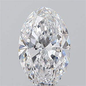 Picture of Natural Diamond 1.00 Carats, Oval with  Cut, D Color, VS1 Clarity and Certified by GIA