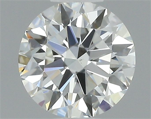 Picture of Natural Diamond 0.52 Carats, Round with Excellent Cut, H Color, VS2 Clarity and Certified by GIA