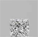 Diamante Natural 0.50 quilates, Princesa , Color G, claridad VVS1 y certificado GIA