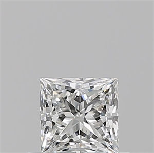 Picture of Natural Diamond 0.50 Carats, Princess with  Cut, G Color, VVS1 Clarity and Certified by GIA