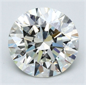 Natural Diamond 2.51 Carats, Round with Excellent Cut, I Color, VS2 Clarity and Certified by GIA
