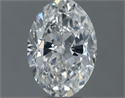 Natural Diamond 0.50 Carats, Oval with  Cut, G Color, SI1 Clarity and Certified by GIA