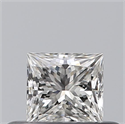 Natural Diamond 0.29 Carats, Princess with  Cut, G Color, VVS2 Clarity and Certified by GIA